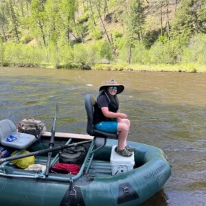 Noah from up the creek on his first float trip